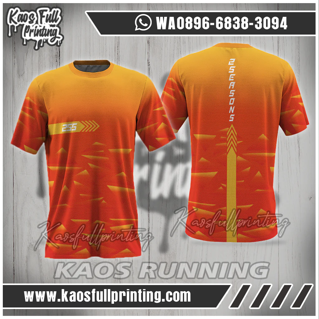 Kaos Lari Pria Wanita Ukuran
