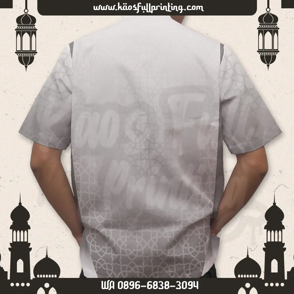 Baju Koko Lengan Pendek Belakang