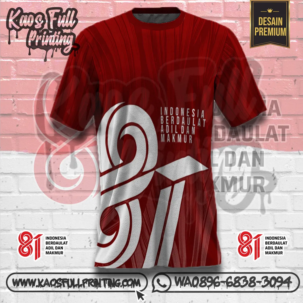 Jual Kaos Kemerdekaan Indonesia