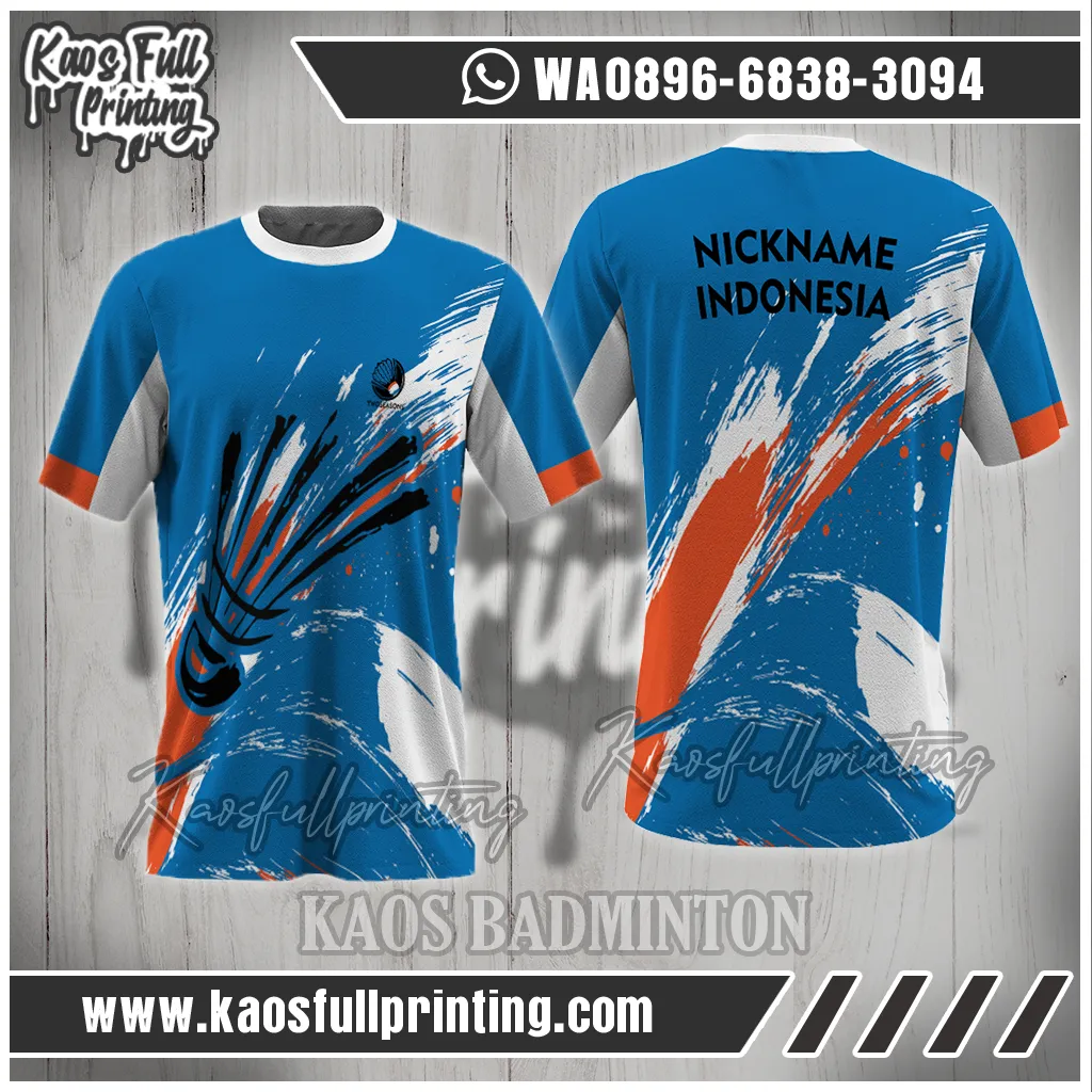 Bikin Kaos Badminton Polos