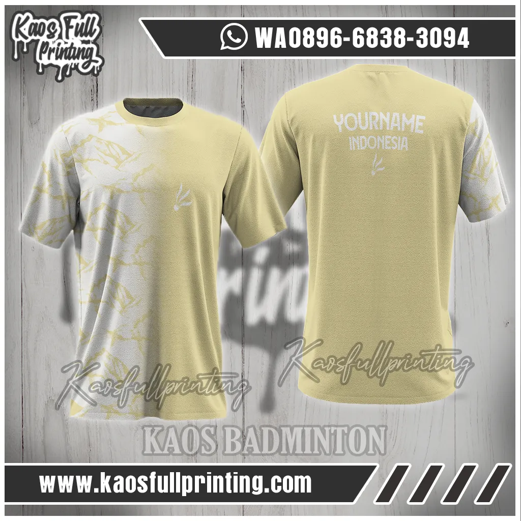 Bikin Kaos Badminton Keren