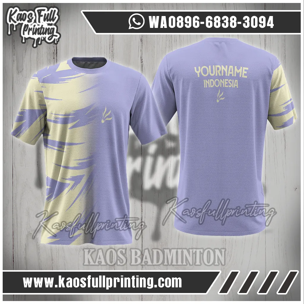Kaos Badminton Satuan Lusinan