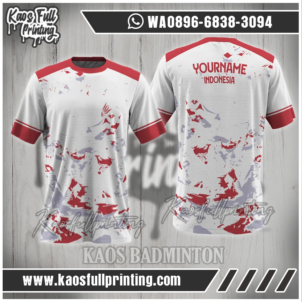 Kaos Bulutangkis Printing Bandung Terpercaya