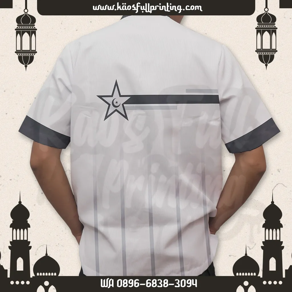 Jual Baju Koko Bandung tangan pendek belakang