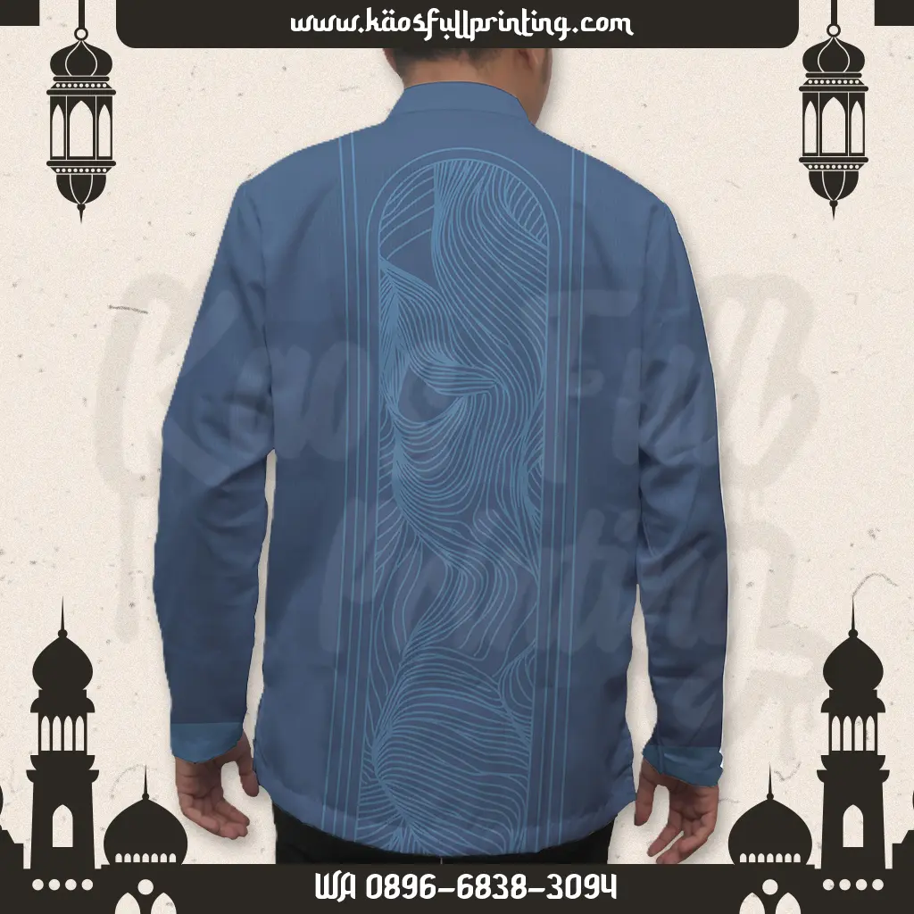 Baju Koko Pria Modern Belakang