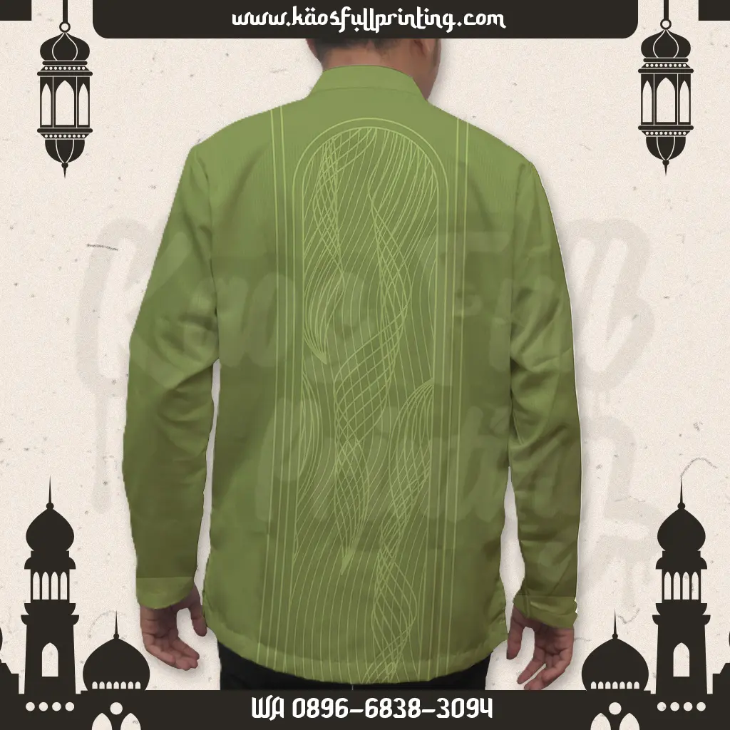 Jual Baju Koko Premium belakang